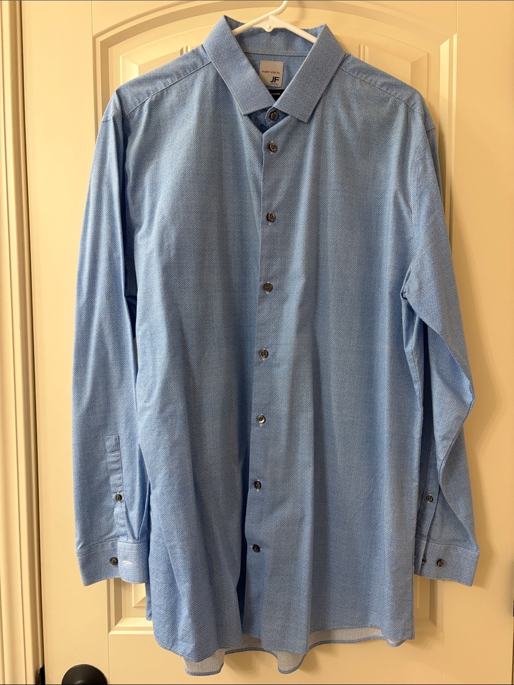 jf j.ferrar Light Blue Long-Sleeve Dress Shirt